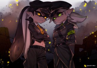 обоя splatoon, аниме, животные,  существа, эльфы