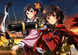 Картинка аниме koutetsujou+no+kabaneri фон взгляд девушки