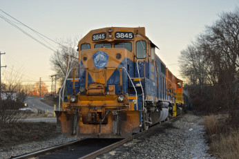 Картинка техника поезда рельсы локомотив состав