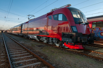 Картинка техника электровозы рельсы локомотив состав