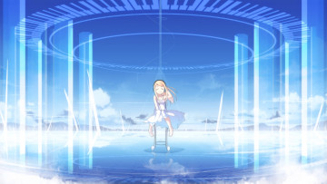 Картинка аниме музыка взгляд фон девушка