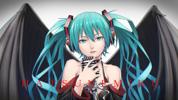 Картинка аниме vocaloid девочка демон