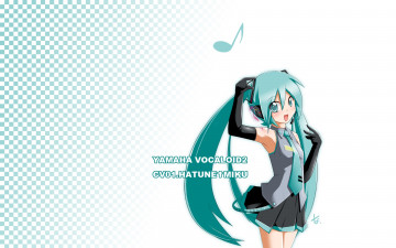 Картинка аниме vocaloid фон взгляд девушка