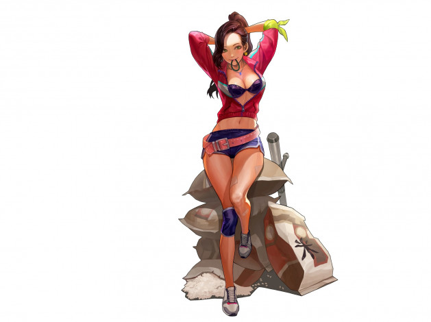 Обои картинки фото аниме, hero warz, hero, warz, девушка, игра