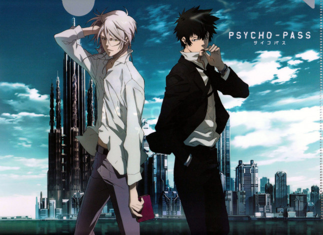 Обои картинки фото аниме, psycho-pass, парни