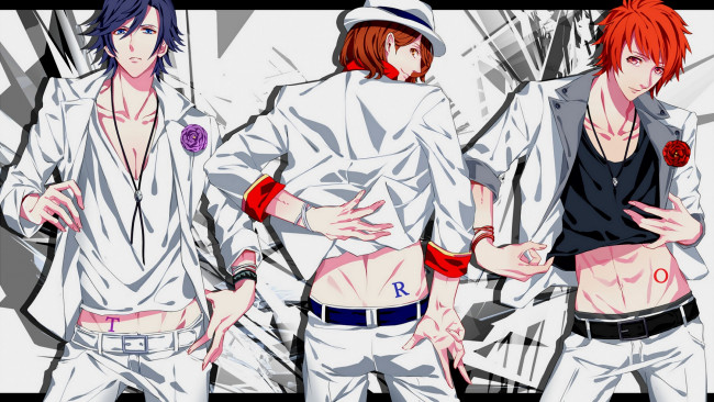 Обои картинки фото аниме, uta no prince-sama, парни