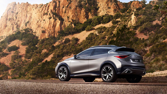 Обои картинки фото infiniti qx30 concept 2015, автомобили, infiniti, crossover, 2015, concept, qx30