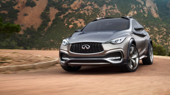 Обои картинки фото infiniti qx30 concept 2015, автомобили, infiniti, crossover, 2015, concept, qx30