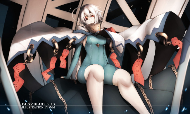 Обои картинки фото аниме, blazblue, девушка