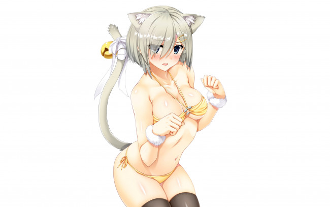 Обои картинки фото аниме, kantai collection, фон, взгляд, девушка