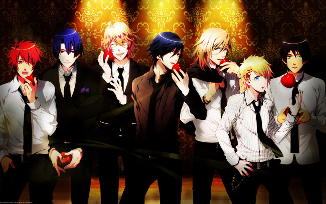 Обои картинки фото аниме, uta no prince-sama, парни