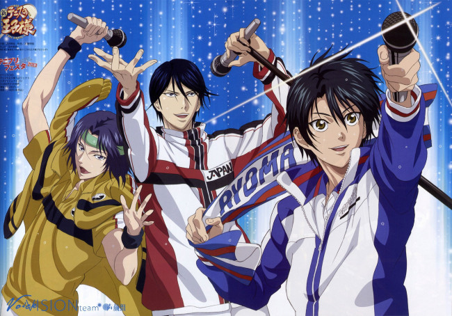 Обои картинки фото аниме, prince of tennis, парни