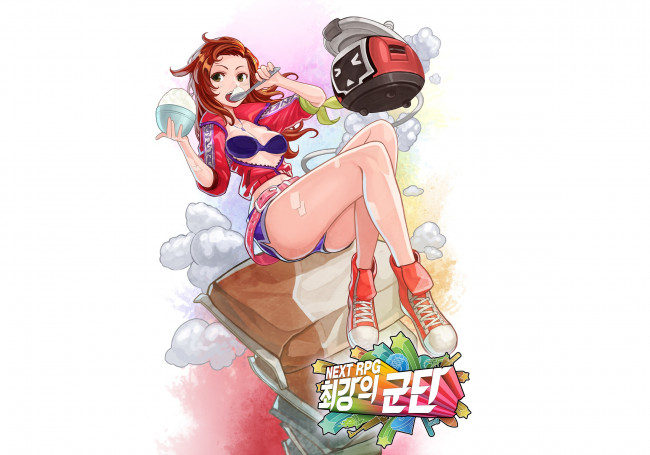 Обои картинки фото аниме, hero warz, hero, warz, девушка, игра