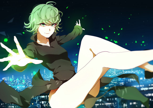 Обои картинки фото аниме, one punch man, tatsumaki