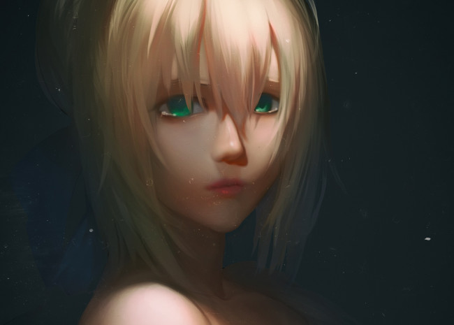 Обои картинки фото аниме, fate, stay night, девушка