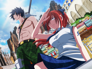 Картинка аниме fairy+tail эльза грей