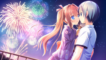 Картинка love+rec аниме loverec фон взгляд девушка