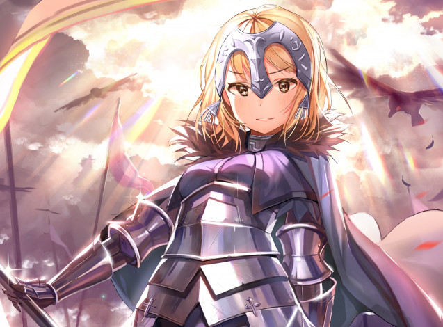 Обои картинки фото аниме, fate, stay night, joan, alter
