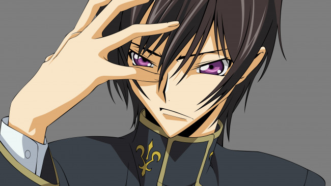 Обои картинки фото аниме, code geass, взгляд, девушка, фон