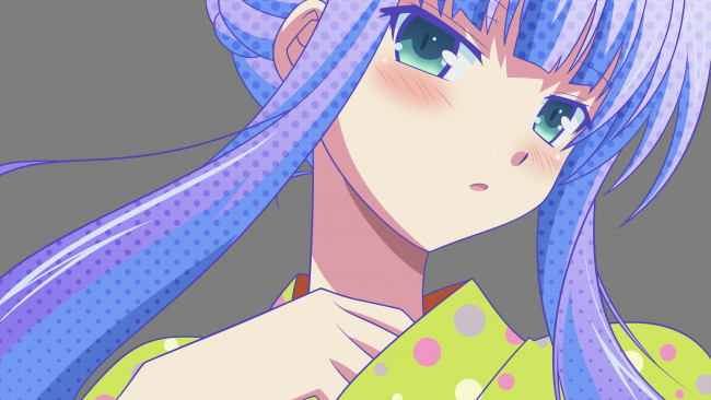 Обои картинки фото аниме, unknown,  другое, девушка, взгляд, фон