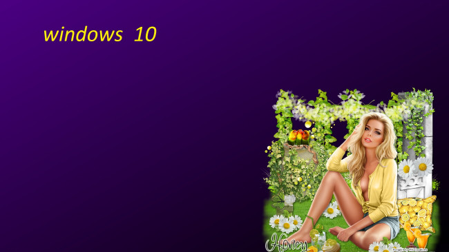 Обои картинки фото компьютеры, windows  10, логотип, фон