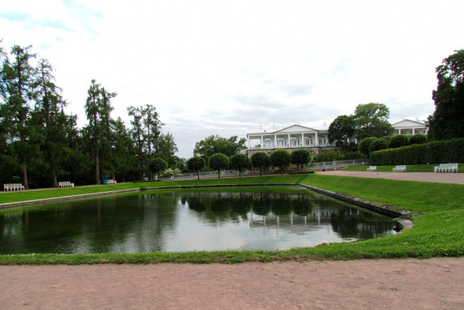 Обои картинки фото пушкин, города, - памятники,  скульптуры,  арт-объекты, пруд, парк