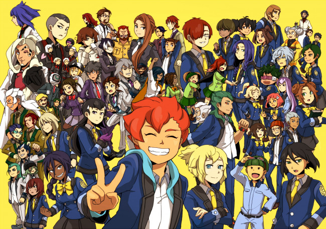 Обои картинки фото аниме, inazuma eleven, персонажи