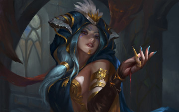 Картинка фэнтези демоны фэнтази рука девушка арт взгляд поза