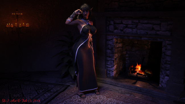 Обои картинки фото 3д графика, эльфы , elves, фон, взгляд, эльфийка