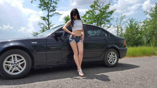 Обои картинки фото автомобили, -авто с девушками, девушки, авто