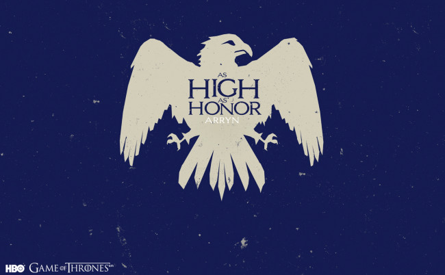 Обои картинки фото кино фильмы, game of thrones , сериал, игра, престолов, орел, девиз, герб