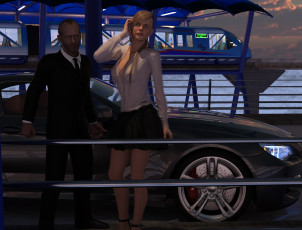 Картинка 3д+графика люди+ people фон взгляд девушка