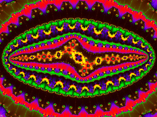 Картинка 3д+графика фракталы+ fractal цвет фон узор