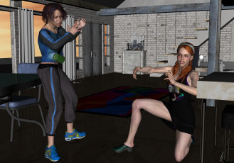 Картинка 3д+графика фантазия+ fantasy фон взгляд девушки