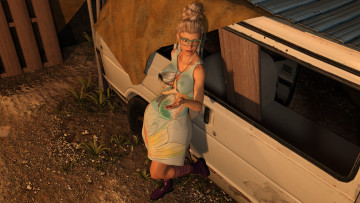 Картинка 3д+графика люди+ people фон взгляд девушка