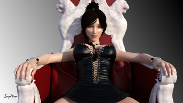 Картинка 3д+графика люди+ people фон взгляд девушка