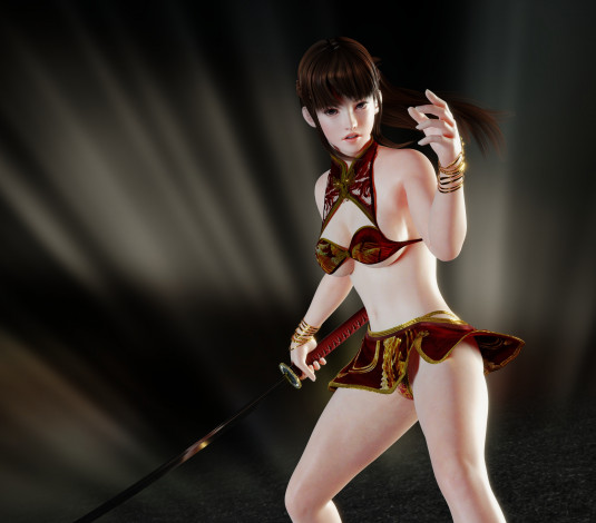 Обои картинки фото 3д графика, люди , people, фон, взгляд, девушка