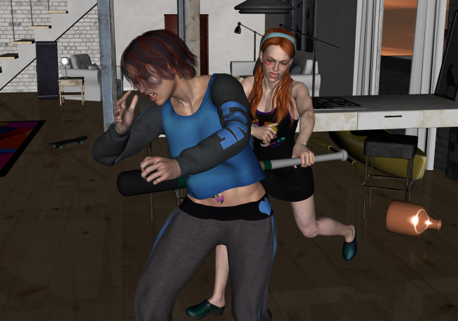 Обои картинки фото 3д графика, фантазия , fantasy, фон, взгляд, девушки