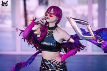 Картинка девушки -+креатив +косплей костюм очки leiamyrsky