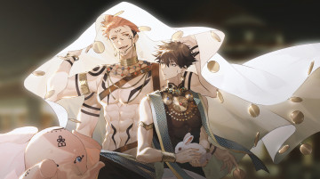 Картинка аниме jujutsu+kaisen парни