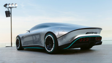 Картинка mercedes-benz+vision+amg+2022 автомобили mercedes-benz mercedes benz vision amg мерседес вид сзади