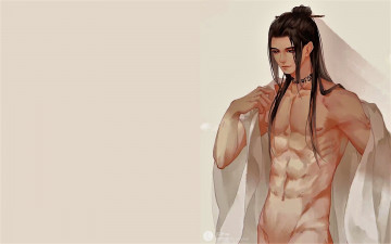 Картинка аниме unknown +другое+ парень торс рубашка