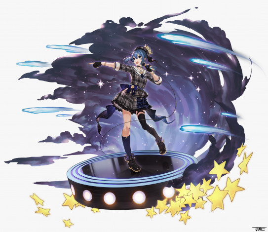 Обои картинки фото аниме, virtual youtuber, virtual, youtuber