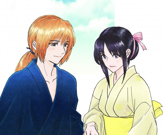 Обои картинки фото аниме, rurouni kenshin, rurouni, kenshin