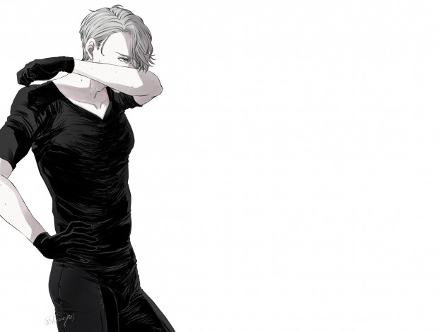 Обои картинки фото аниме, yuri on ice, юрий, на, льду