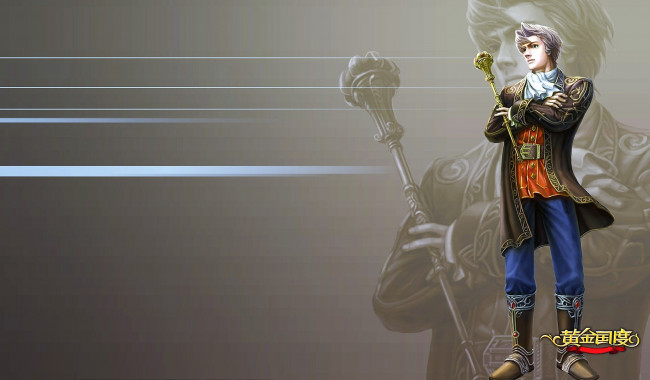 Обои картинки фото видео игры, golden land, мужчина, скипетр