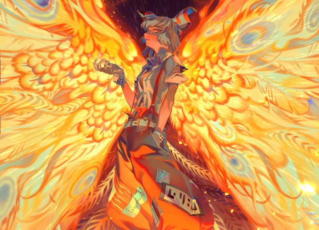 Обои картинки фото аниме, touhou