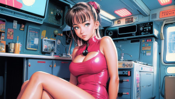 Картинка аниме город +улицы +интерьер +здания нейросети графика нейроарт ai art нейронные сети рисунки нейро искусство vintage 90s anime