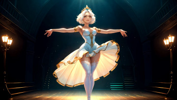 Картинка фэнтези девушки нейросети графика нейроарт ai art нейронные сети рисунки нейро искусство девушка в платье