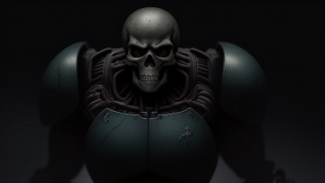 Картинка фэнтези нежить нейросети графика нейроарт ai art нейронные сети рисунки нейро искусство череп